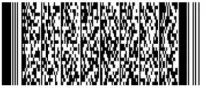 PDF417 barcode with stacked rows for high-density data